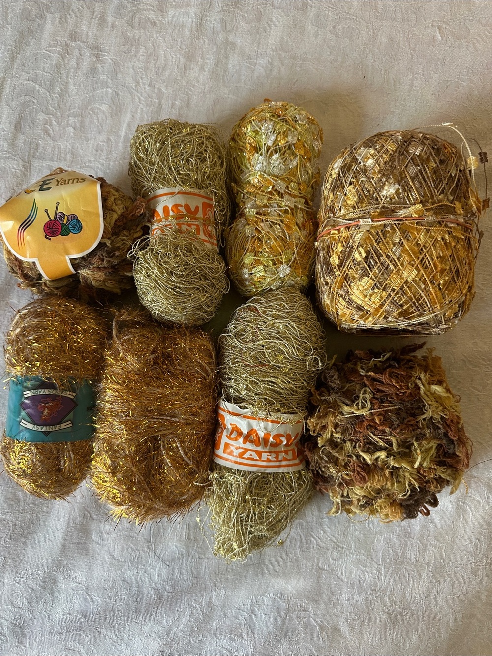 Yarn Bundle Gold Decorative Party Yarn Multipack